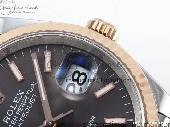 Good Copy Rolex Watches VR Brown Bracelet Best APF Edition 126231 RG 36 on FreshLook Sitck 1:1 SS DateJust Dial Jubilee 1590 904L Steel 0112